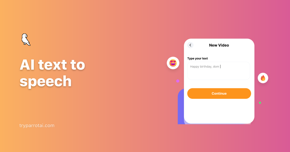 AI text to speech Parrot AI